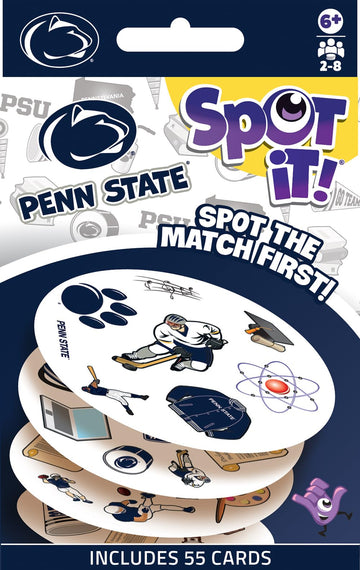 Masterpieces Penn State Nittany Lions Spot It Card Game - Official NCAA Merchandise - Ages 6+