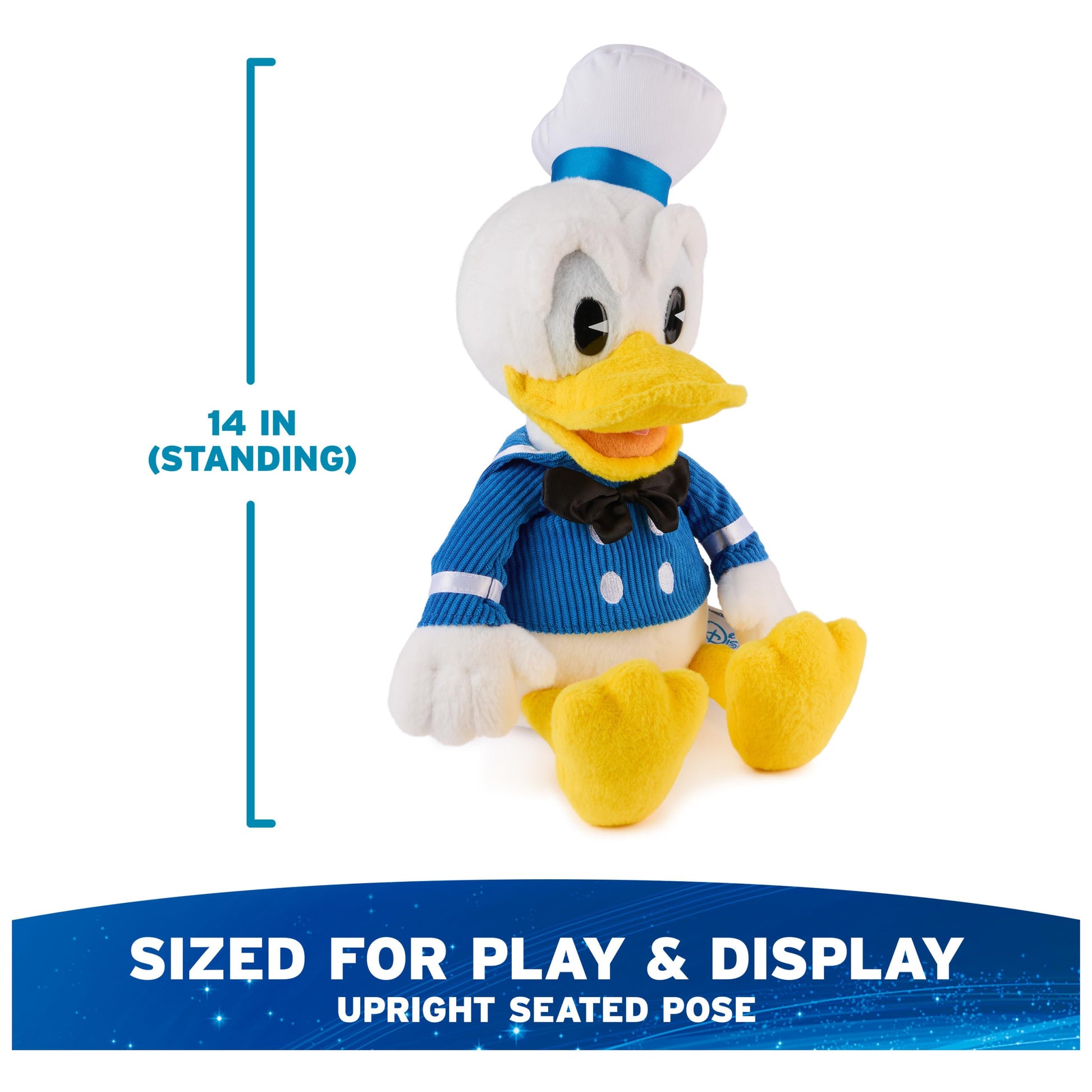 GUND Disney Official Donald Duck 14-Inch Deluxe Plush Toy for Ages 1+