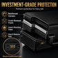Poshy Graded Card Case - Durable PSA Slab Case with Combination Lock - 3 Row Graded Card Storage Box with 6 Foam Inserts - Compatible with PSA, GMA