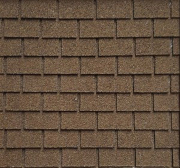 Dollhouse Miniature Roofing Brown Square Asphalt Shingles