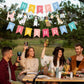PANRRPERS Dog Themed Banner Happy Birthday Banner Backdrop Colorful Decoration Kids Baby Dog Birthday Party Supplies
