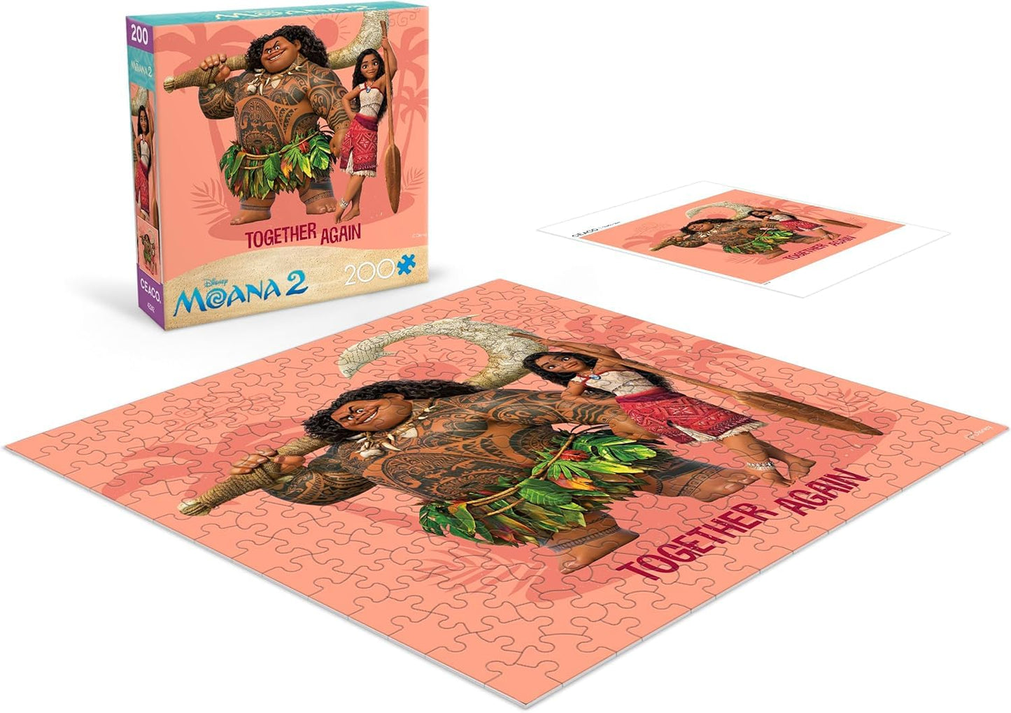 Ceaco - Disney Moana 2 Together Again - 200 Piece Kids Ages 8+