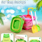 Collapsible Beach Sand Toys for Kids Toddlers with Sand Bucket, Marine Animal Molds, Castle Building Molds, Shovels, Storage Mesh Bag, Travel Sand