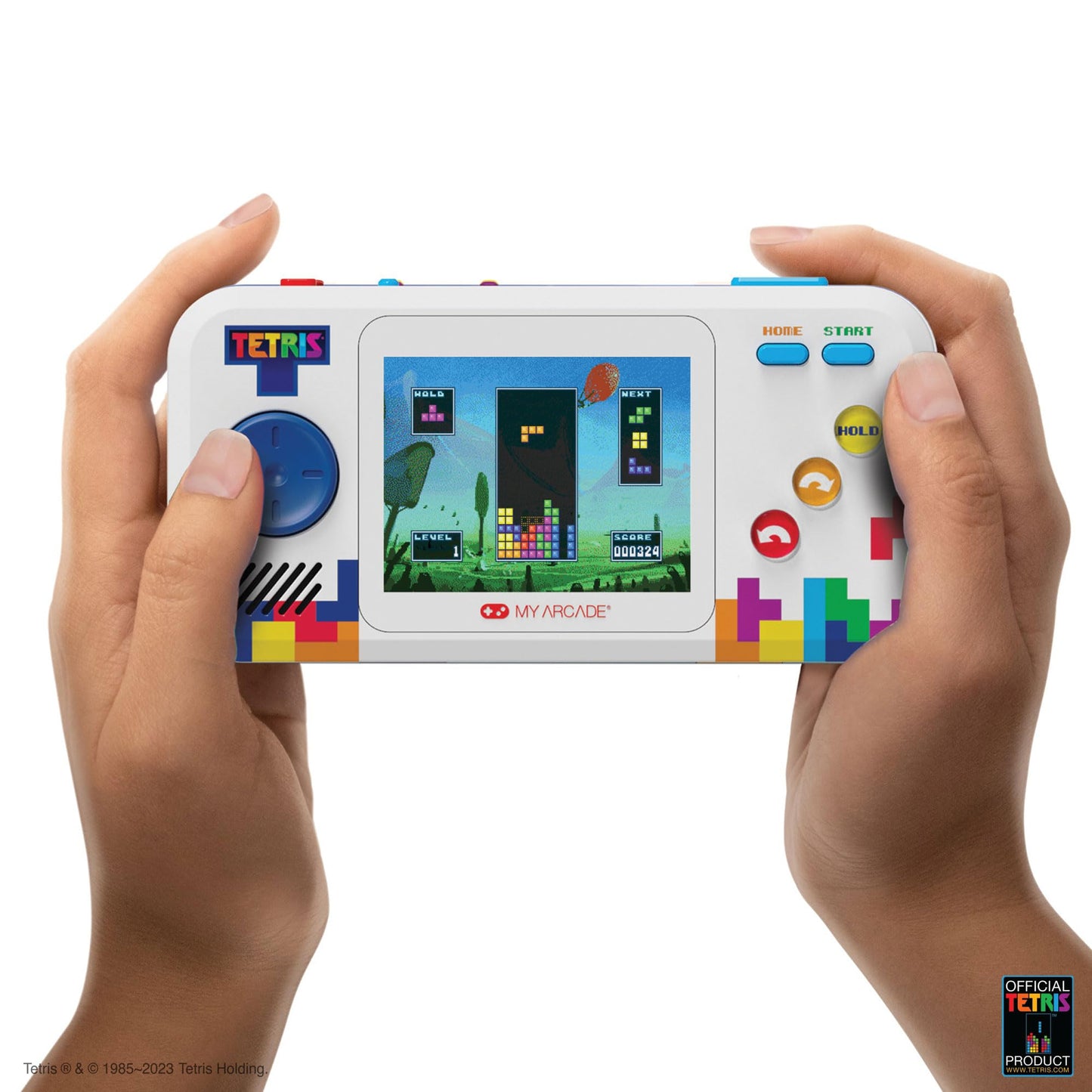 My Arcade Tetris Pocket Player Pro: Strategic Puzzle Games, Portable Game, Tetris Game, 2.75 inch Color Display