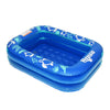 Aqua Inflatable Kiddie Pool for Backyard Outdoor Water Play - 2 Ring Blow Up Baby Pool with Cushioned Bottom, Stable Translucent Sides for Toddlers