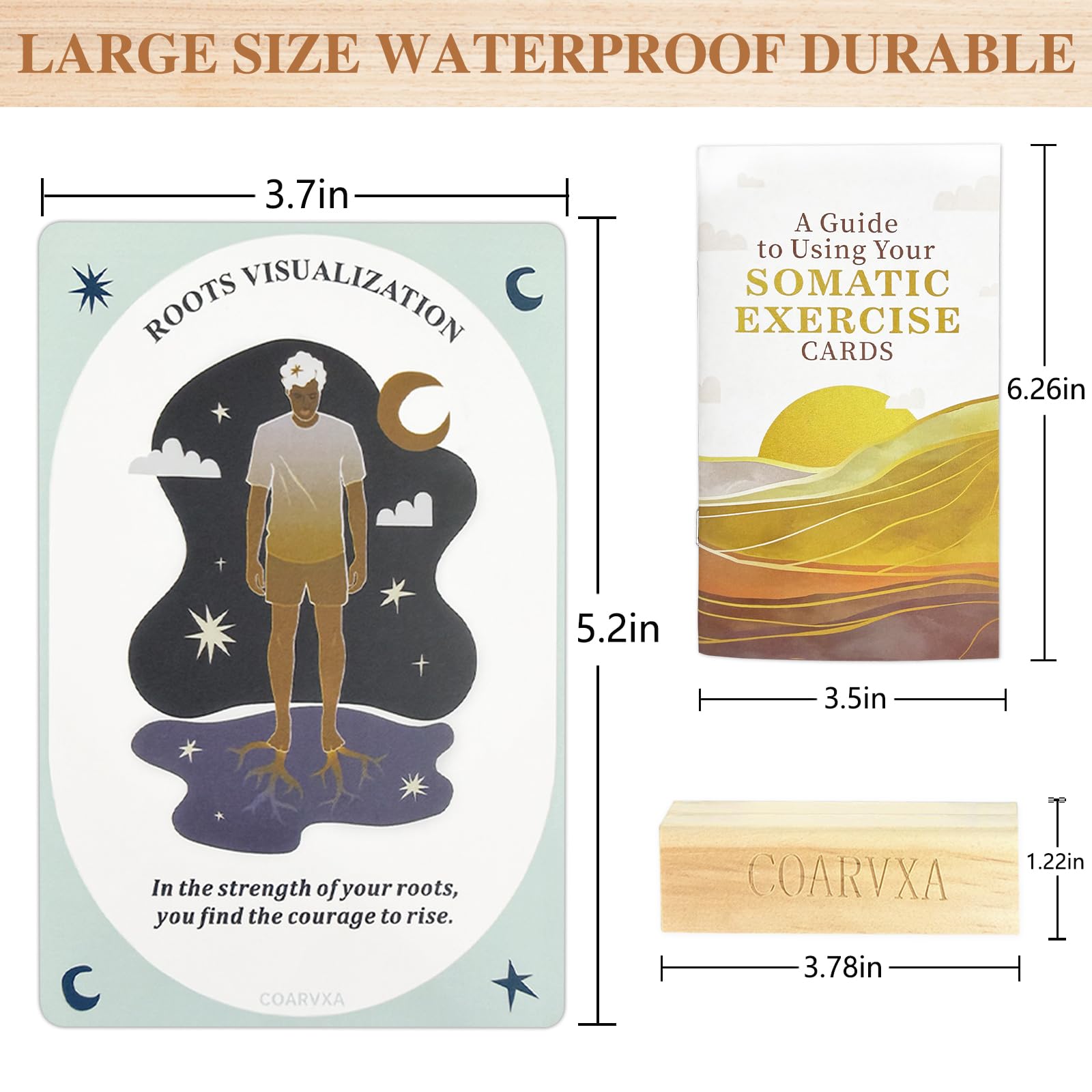 Somatic Therapy Exercise Cards for Women-60 Mindfulness Cards for Stress Reduction and Emotional Balance- Unique Motivational Gift for Yoga