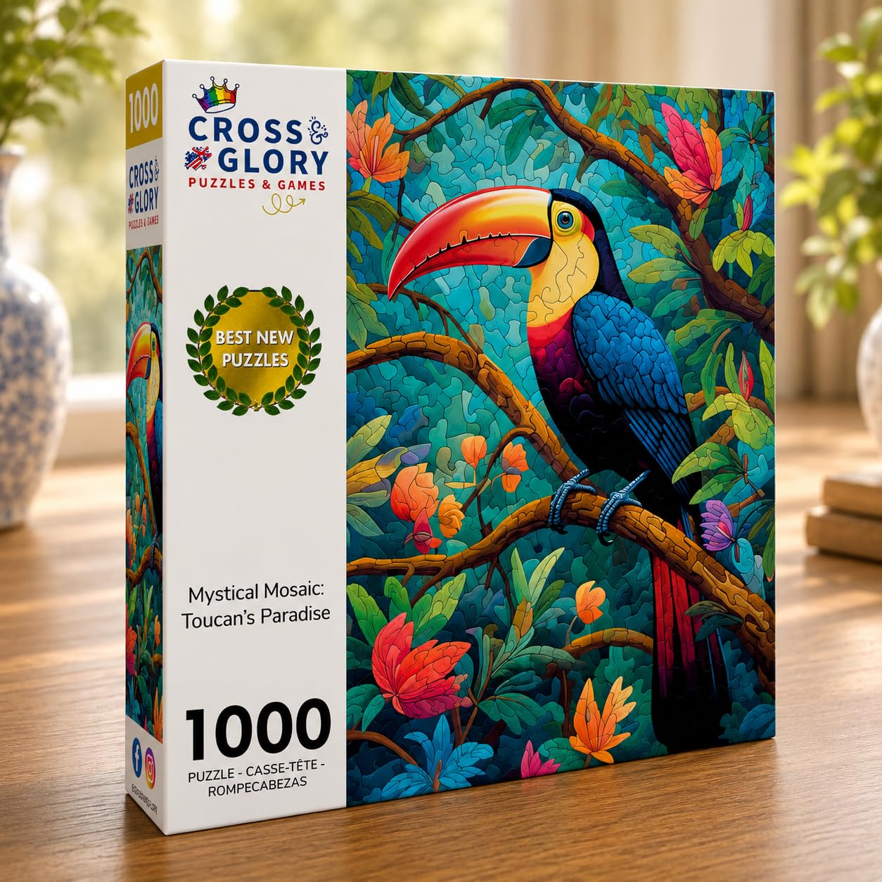 Cross & Glory | 1000 Piece Jigsaw Puzzles for Adults | Mystical Mosaic