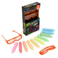 Crayola Neon 3D Washable Sidewalk Chalk Set, 10 Chalk Sticks with 2 Pairs of 3D Glasses, Ages 4+