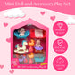 Mini Baby Doll Set, Small Baby Doll Playset with Mini Doll Accessories & 5 inch Doll Furniture, Mini Dolls for Girls, Small Dolls for Girls, Mini Baby