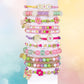 Make It Real: Crystal Dreams Nature Song - Create 9 Unique Charm Bracelets, 461 Pieces, Green Pink & Purple, All-in-One, DIY Charm & Bead Jewelry Kit