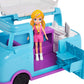 Polly Pocket Glamping Van with Dual Camping for 3-inch Polly Doll & Micro Polly Doll; Van Opens to Living Area & Trunk Opens to Micro Living Area Plus