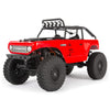 Axial SCX24 1/24 Deadbolt RC Crawler 4WD Truck 8" RTR with LED Lights, 3-Ch 2.4GHz Transmitter, Battery, and USB Charger: (Red) AXI90081T1