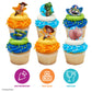Disney & Pixar Toy Story Cupcake Rings, 24 Toy Story Cake Decorations Featuring Woody, Buzz Lightyear, Jessie, Rex, Hamm, & Aliens! Food Safe - 24