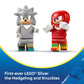 LEGO Sonic the Hedgehog Silver’s Car vs. Knuckles’ Monster Truck Building Toy for Boys & Girls - Racing Playset W/Silver & Knuckles Minifigures