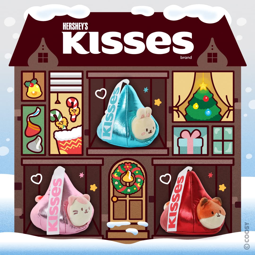 Anirollz Stuffed Animal Plush Toy - Official Hershey Kisses Chocolate Toy Blanket Outfitz Doll | Soft, Squishy, Warm, Cute, Comfort, Safe | Pillow
