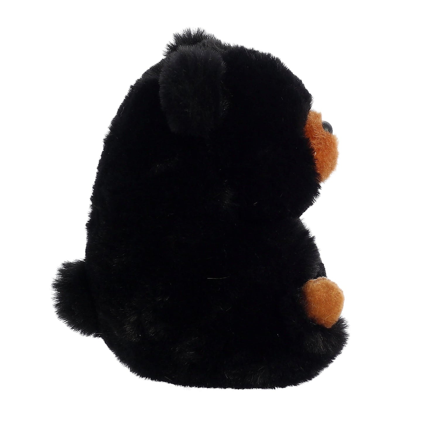 Aurora® Playful Rolly Pet™ Cuddles Black Bear™ Stuffed Animal - Compact Size for On-The-Go Fun - for Adults, Kids, Birthdays, and Anniversaries