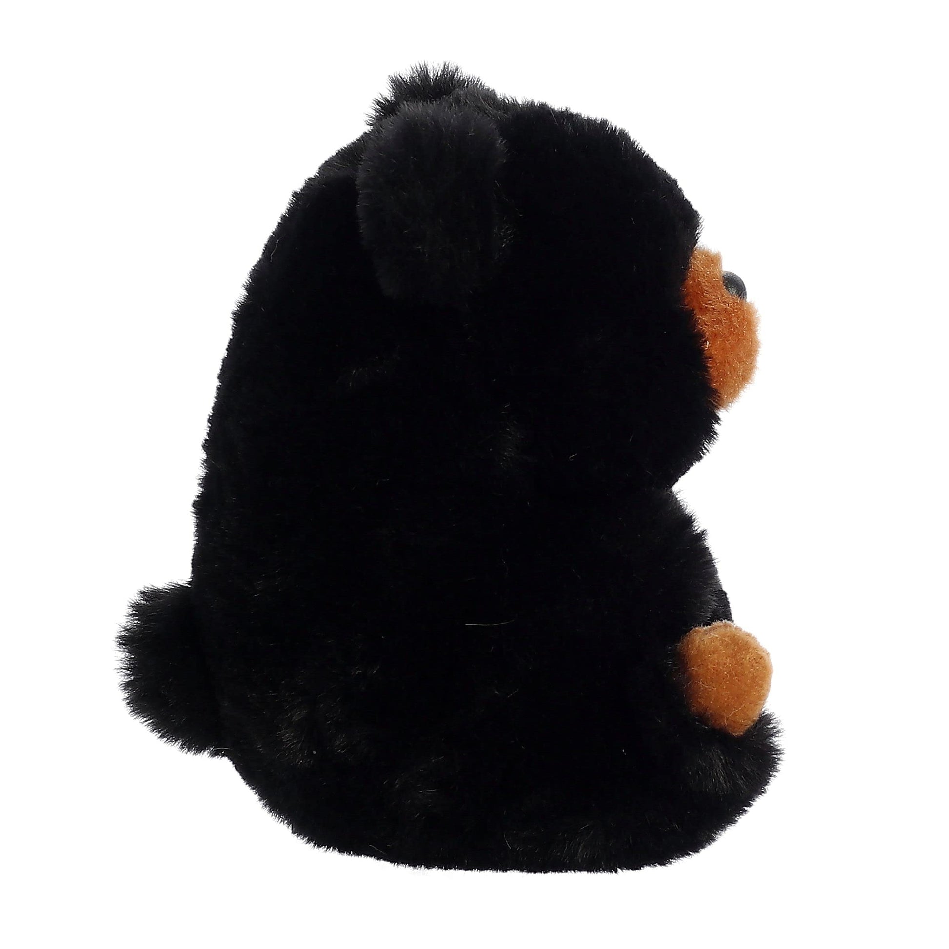 Aurora® Playful Rolly Pet™ Cuddles Black Bear™ Stuffed Animal - Compact Size for On-The-Go Fun - for Adults, Kids, Birthdays, and Anniversaries