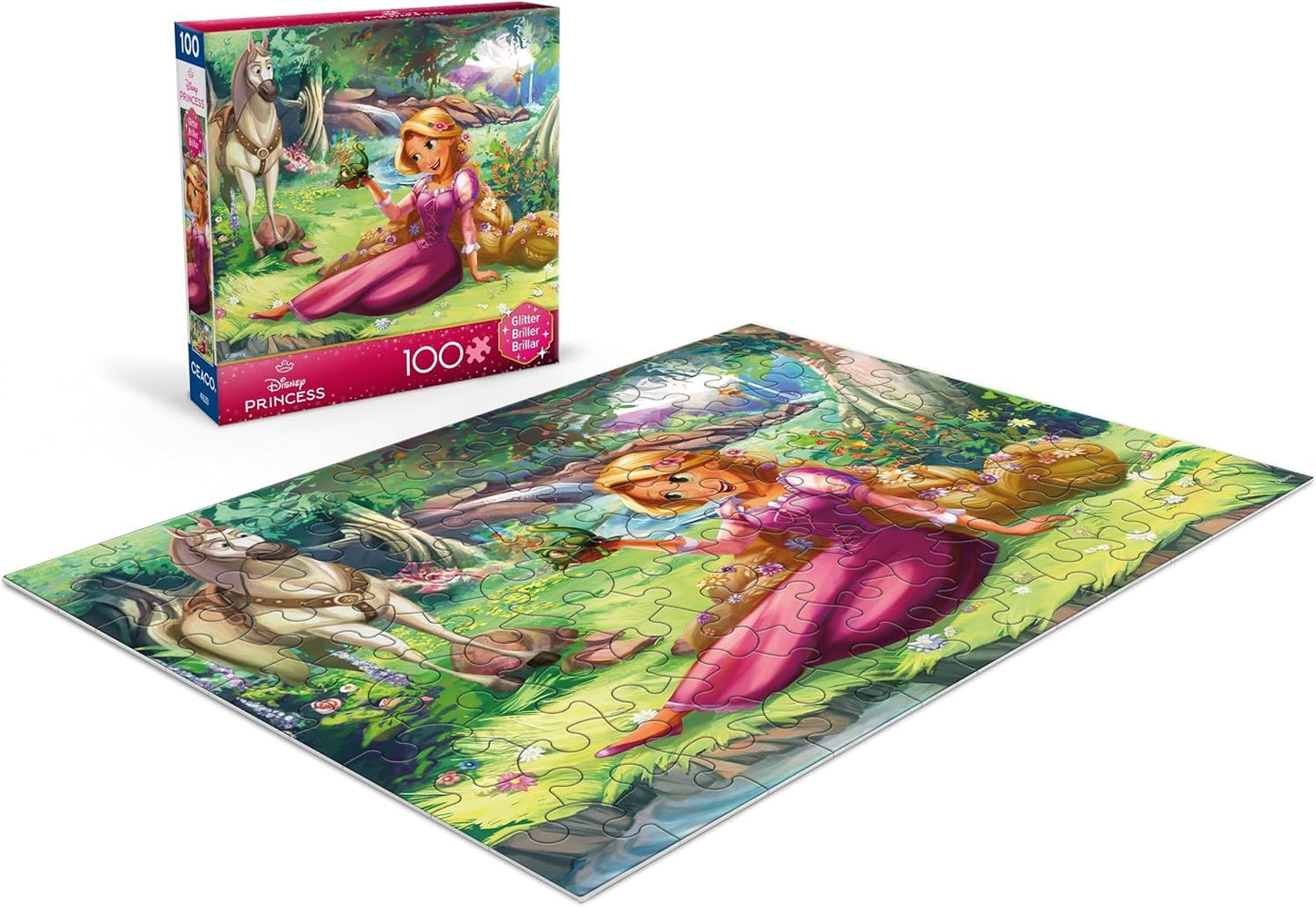 Ceaco - Disney Rapunzel and Pascal - 100 Piece Puzzle for Kids Ages 6-8
