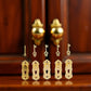 4 Set Gold 1/12 Miniature Door Knob Lock and Key Dollhouse Decoration Accessories, Dollhouse Accessories, Dollhouse Decor