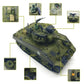 fisca Remote Control Tank, 2.4Ghz 15 Channel 1/20 Sherman M4A3 Main Battle RC Tank that Shoot BBS Airsoft for Kids Age 10 11 12-16 Year Old