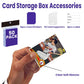 1 Pack Trading Card Storage Box, 3200 Count Card Box, 5 Row Toploader Case