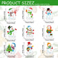 9 Pieces Christmas Honeycomb Centerpieces Table Decorations, Snowman Merry Xmas 3D Honeycomb Table Decorations for Christmas Winter Holidays Dining