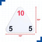 LEARNING ADVANTAGE Original Triangle Flash Cards, Addition & Subtraction