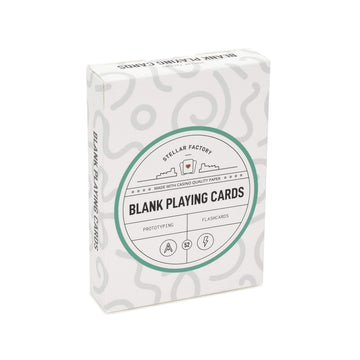 Stellar Factory Blank Playing Cards 52-Count | Casino-Quality Cardstock | Game Design, Prototyping & Flashcards | Poker Size 2.5" x 3.5" with Tuck Box