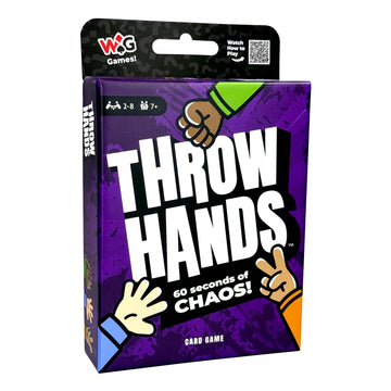 Throw Hands Rock Paper Scissors Card Game - The Absurdly Fast and Chaotic Party Game for 2 to 8 Players - 60 Second Game for Friends, Families,