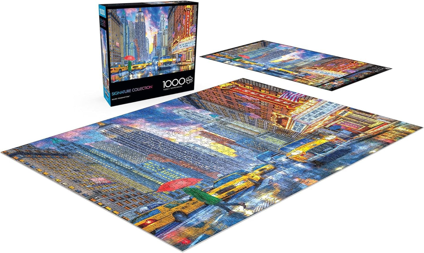 Buffalo Games - Dominic Davidson - Rainy Manhattan - 1000 Piece Puzzle
