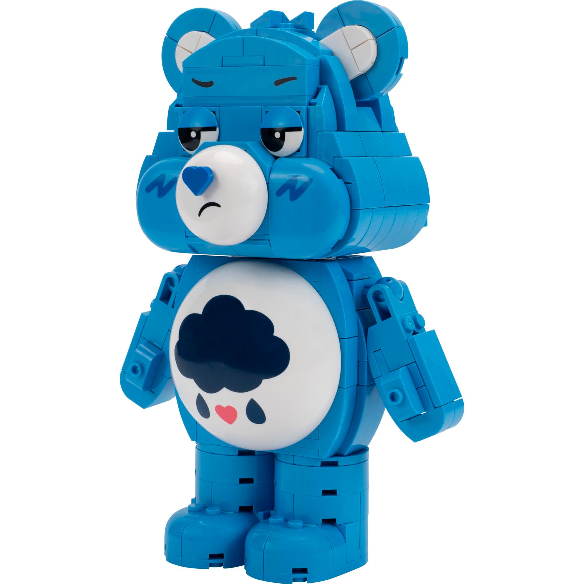 BLDR Care Bears Grumpy Bear Building Set - 7-Inch Buildable Articulated Figure with 419 Pieces, 0311