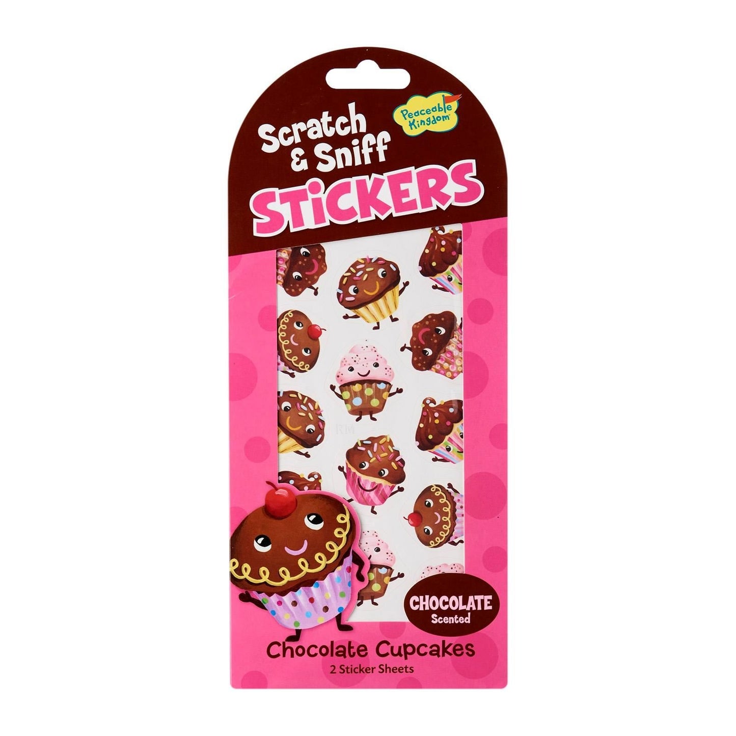 Peaceable Kingdom Press Scratch & Sniff Chocolate Cupcake Scented Sticker Pack