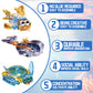 YCJZXMS 12 Piece Set of Marine Animal Building Blocks, Suitable for Goodie Bags, Stocking Stuffer, Classroom prizes, Birthday Gifts, Boys' and Girls'