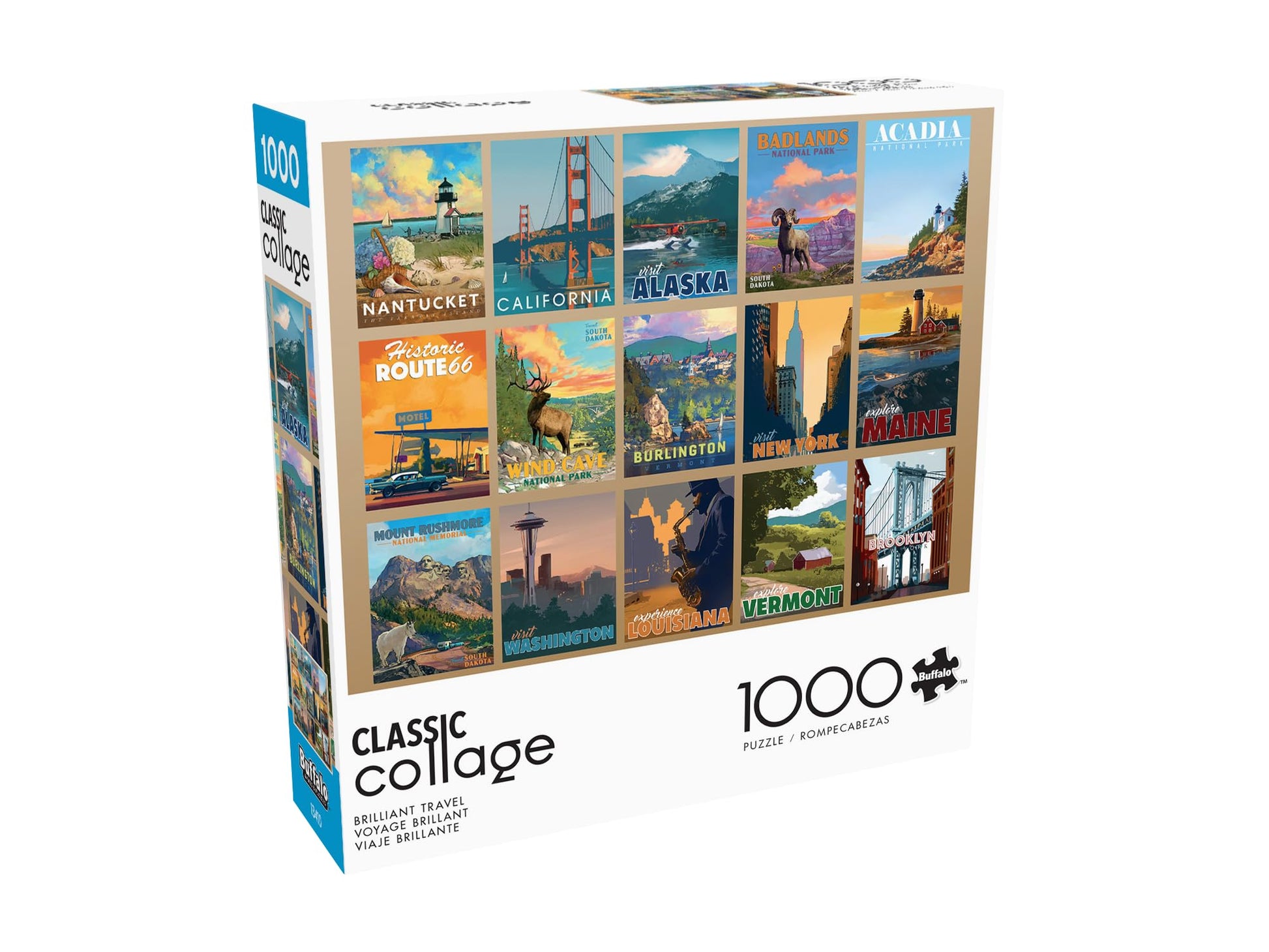 Buffalo Games - Brilliant Travel - 1000 Piece Jigsaw Puzzle for Adults