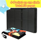 Card Binder 4 Pocket with Zipper, Trading Card Holder 50 Removable Sleeves - Holds 400 Cards, 3-Ring Album Case for Sports & Game Cards, Gift for Boys