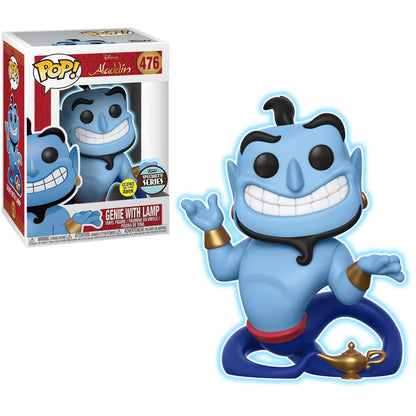 Genie with Lamp [Glow-in-Dark] (Specialty Series): Fun ko Pop! Vinyl Figure & 1 Compatible Graphic Protector Bundle (476-35759 - B)