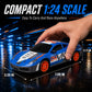 Liberty Imports RC Drift Car 1/24 2.4GHz 4WD Remote Control Sport Racing On-Road Vehicle with LED Light, Batteries and Drift Tires (Style 7)
