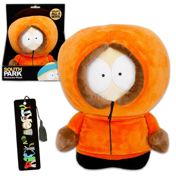 South Park Plush Doll Set - Bundle with 10" Kenny Plushie Plus Bookmark | South Park Kenny Plush Gift Set for Men