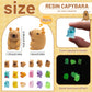 jrootouh Mini Resin Cat Tiny Animal Miniature Figures Glow in The Dark for DIY Garden Dollhouse Animals Accessories Micro Landscape Aquarium Party