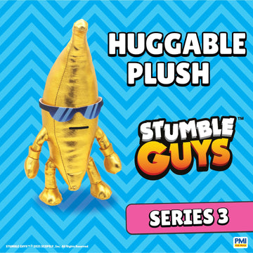 P.M.I. Stumble Guys Series 3-12” Huggable Plush (Golden Banana)
