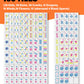 1.2" American Mahjong Tile Set, 166 Tiles + 4 Dice, Mahjong Tiles Only