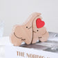 Customized Wooden Elephant Puzzle with 2-8 Family Name -Personalized Family Name Puzzle- Wooden Decor for Christmas Birthday Gifts for Mom Dad (6