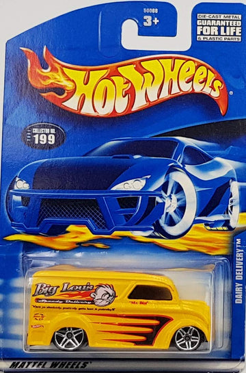 Hot Wheels Big Lou's Speedy Delivery #199 - Dairy Delivery Van - Car - Toy Car - Children's Toy - For Boys
