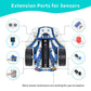 ELECFREAKS microbit Starter Kit Cutebot Pro DIY Programmable Robot Car Kit with 4 Line-Tracking Sensors and Encoded Motor, microbit Project Makecode