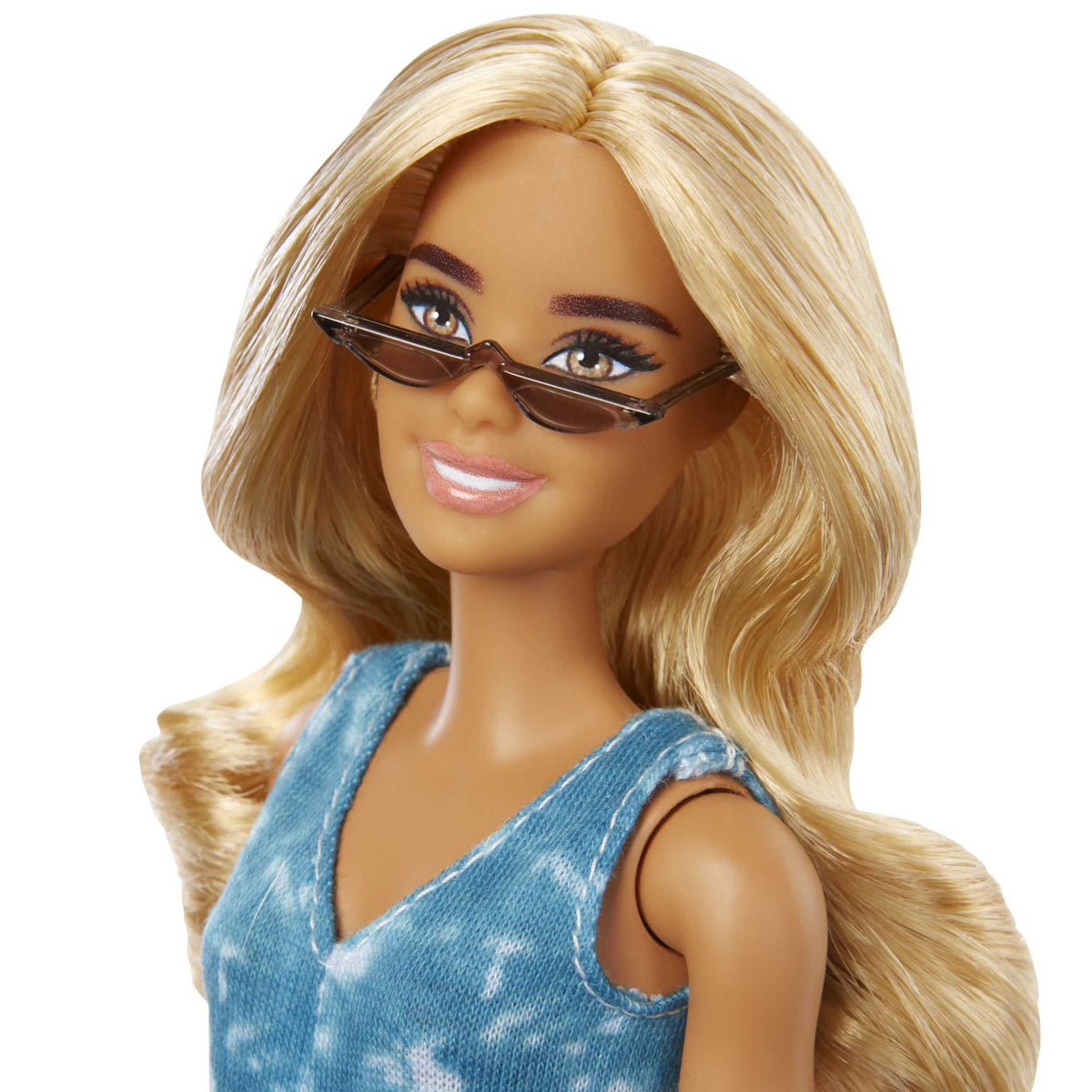 Barbie Fashionistas Doll # 173, Tie-Dye Romper, Toy for Kids 3 to 8 Years Old