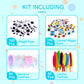 Whaline 1050 PCS Art Craft Kit Supplies 17 Styles Pipe Cleaners Pompoms Wiggle Googly Eyes Foam Flowers Letters Construction Papers Safety Scissors