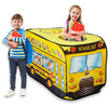 Pop Up Play Tent for Kids - My First Foldable Indoor & Outdoor Playhouse Vehicle Toys for Toddlers, Boys and Girls (School Bus)