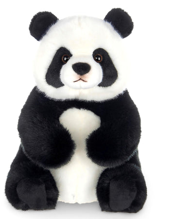 Bearington Tux Panda Stuffed Animal - 11" Soft Plush Panda Bear Toy with Floppy Body and Weighted Bean Bags - Cuddly Bear Plush and Adorable Stuffed