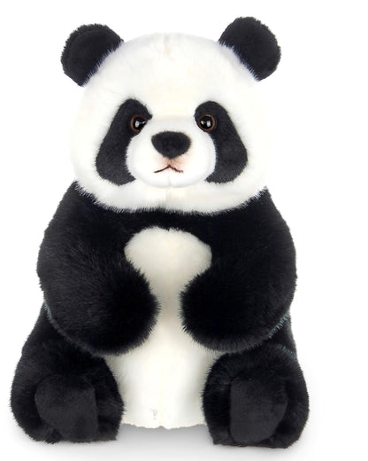 Bearington Tux Panda Stuffed Animal - 11" Soft Plush Panda Bear Toy with Floppy Body and Weighted Bean Bags - Cuddly Bear Plush and Adorable Stuffed