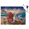 Briarwood Lane 4th of July Jigsaw Puzzle 1000 Pieces Adult Finished Size 29.5x19.68 Beachfront Fireworks Summer Puzzle for Game Night